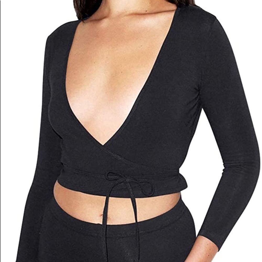 American Apparel classic wrap top